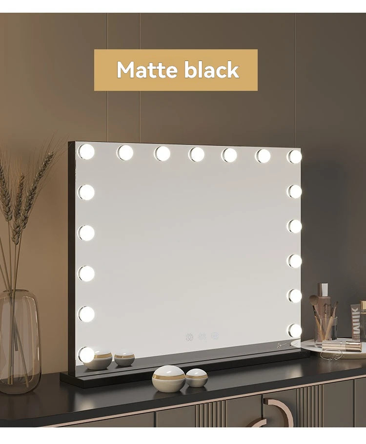 European Square Mirror Hollywood Makeup Mirror Light Bulb