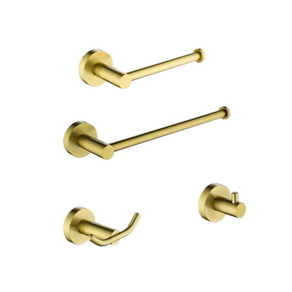 Bathroom Hardware Brushed Gold Toilet Brush Holder Robe