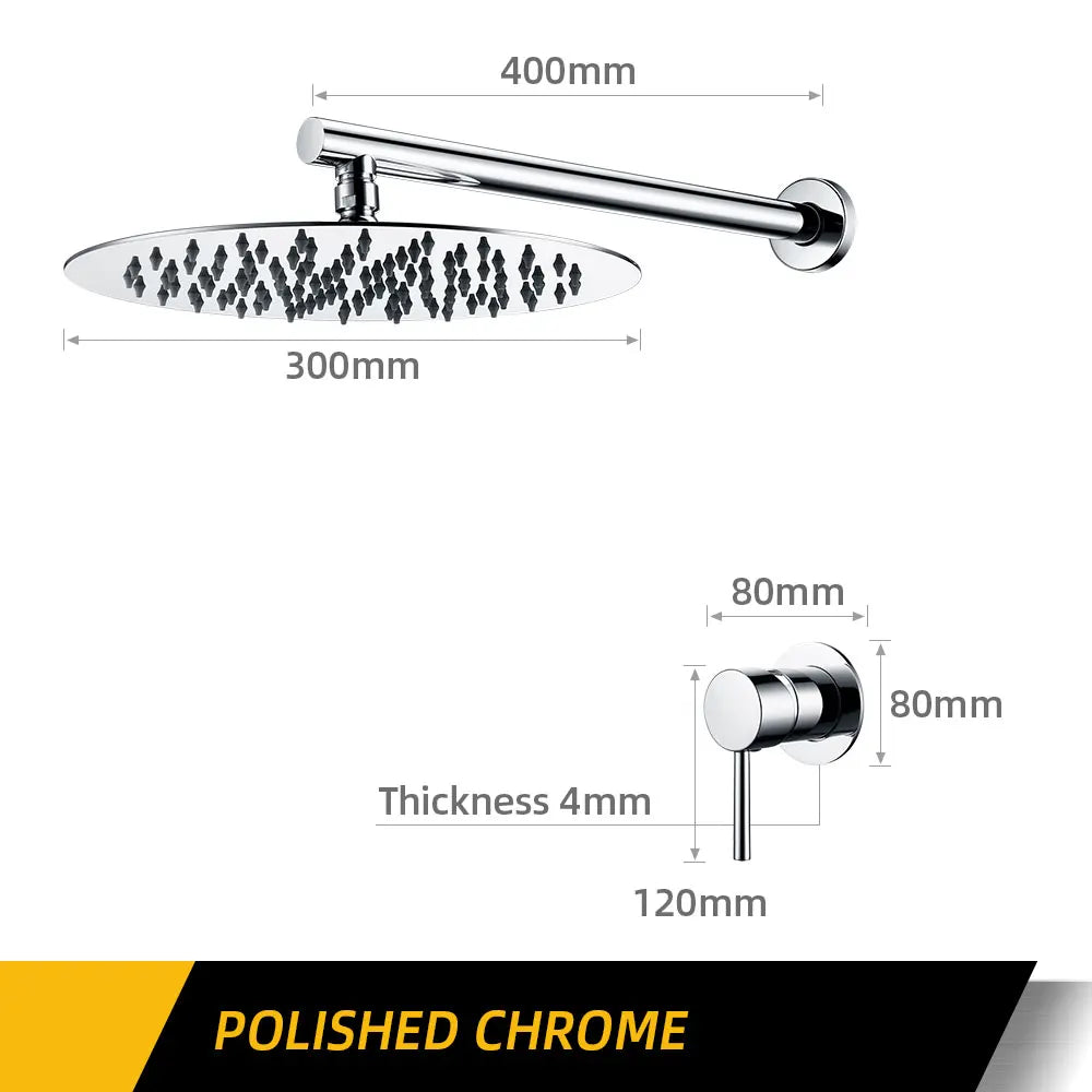 Bathroom Faucet Gunmetal Shower Faucet Wall Mounted 8/10/12