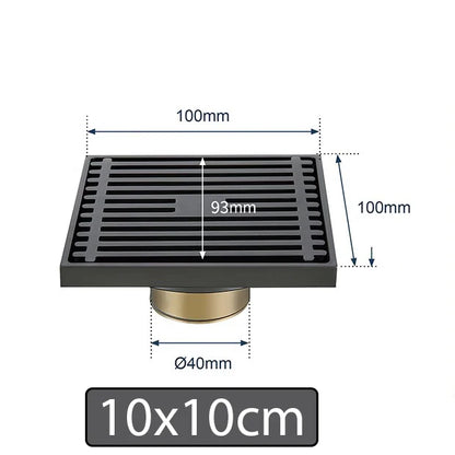 Brass Shower Drain Bathroom Floor Drain Washing Machine