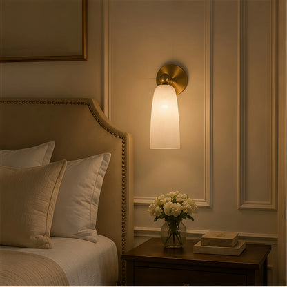 Brass Marble Wall Light Alabaster Wall Sconce Led