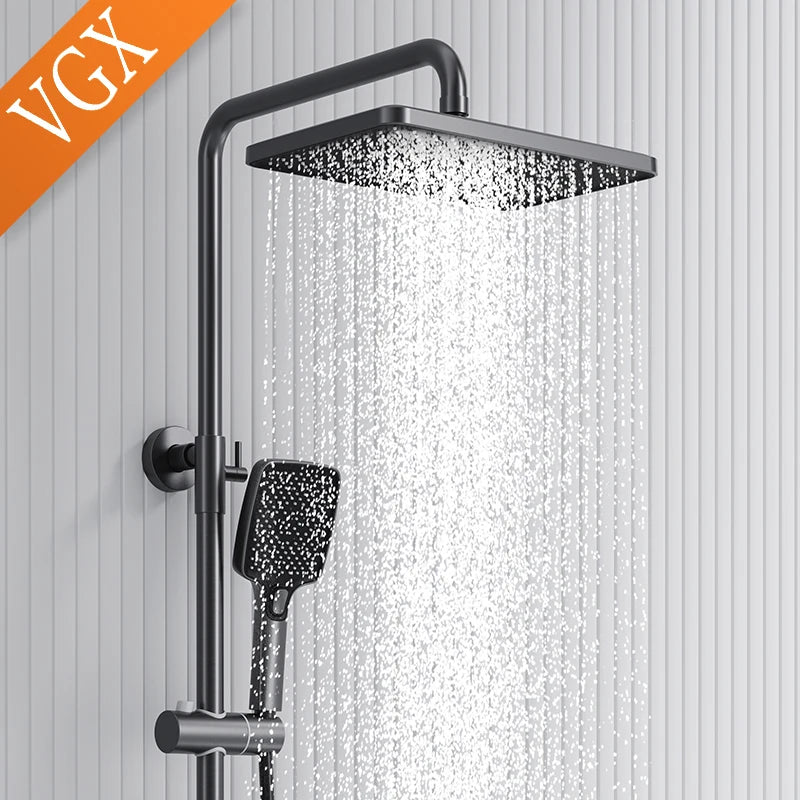 Vgx Thermostatic Shower System Gold Shower Luxury Bathroom