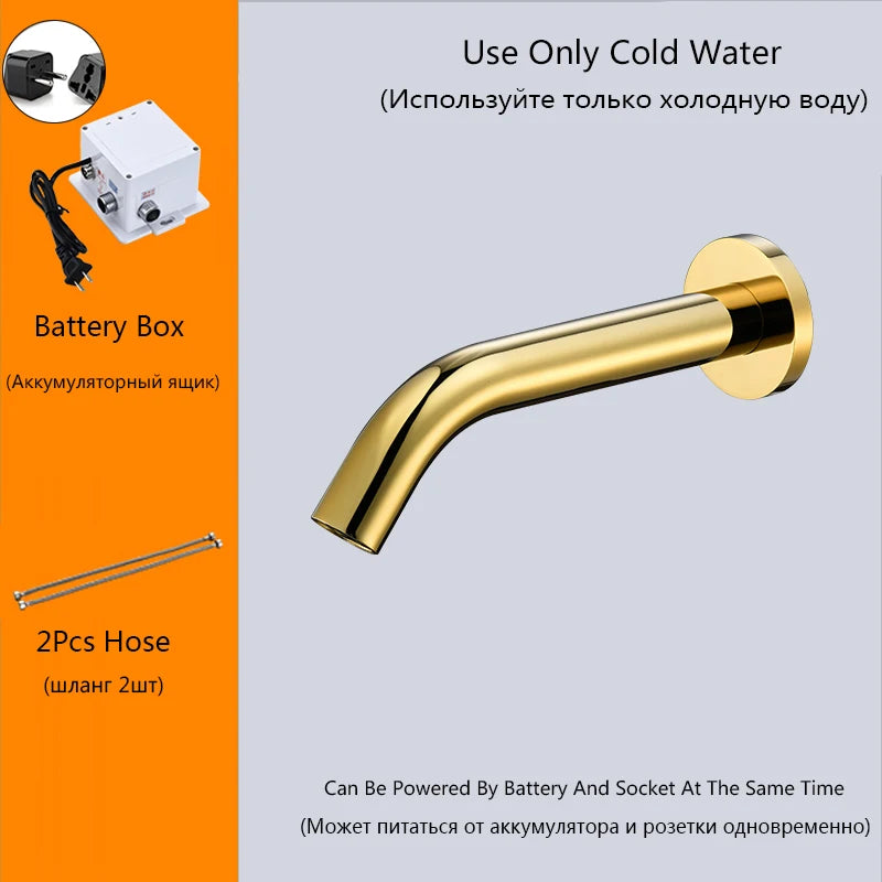 Oxg Wall Mount Sensor Basin Faucet Bathroom Faucet