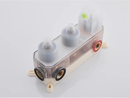 Brushed Gold Thermostatic Shower Mixer Valve Brass 3-Ways
