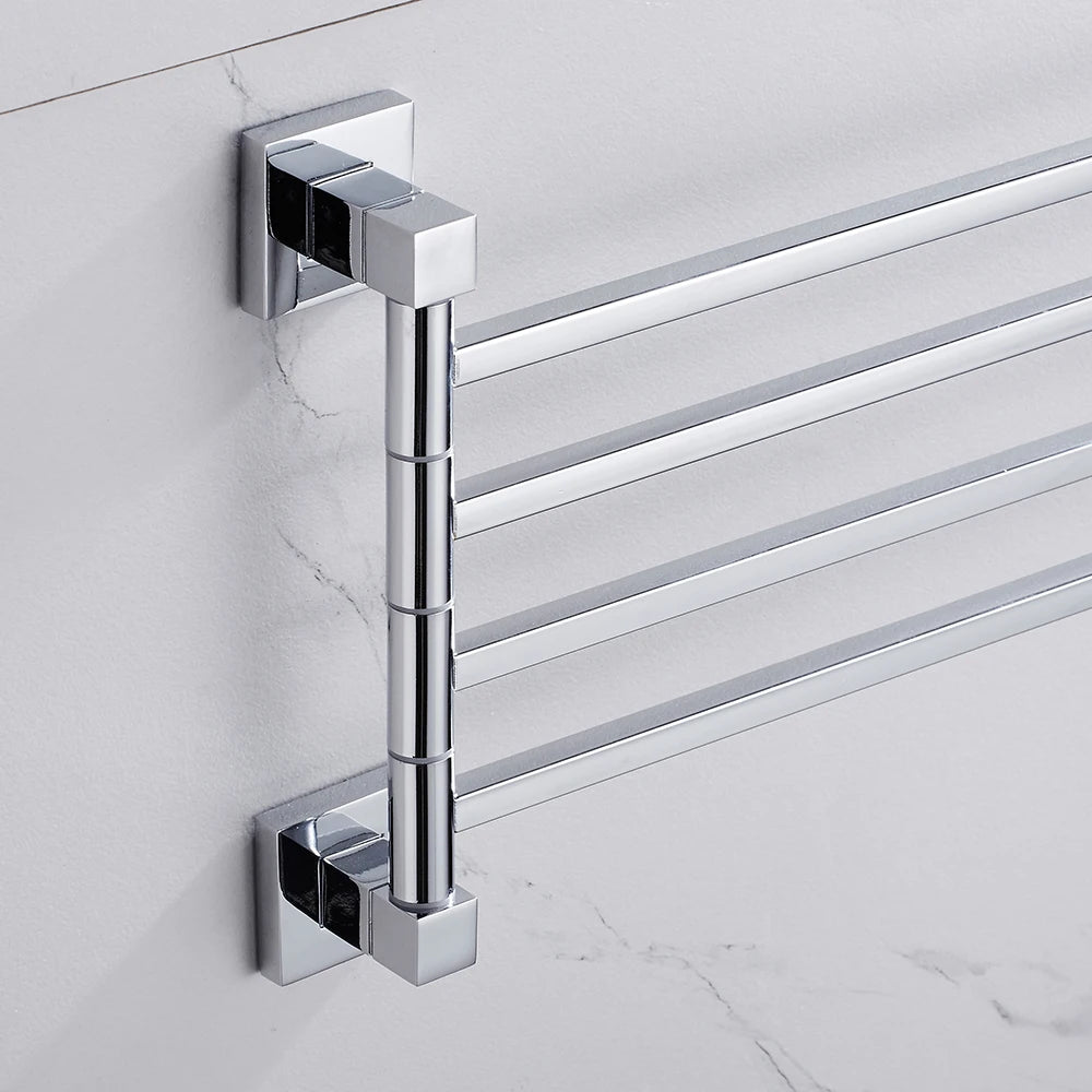 Towel Holder Stainless Steel Swing Arms Towel Rail