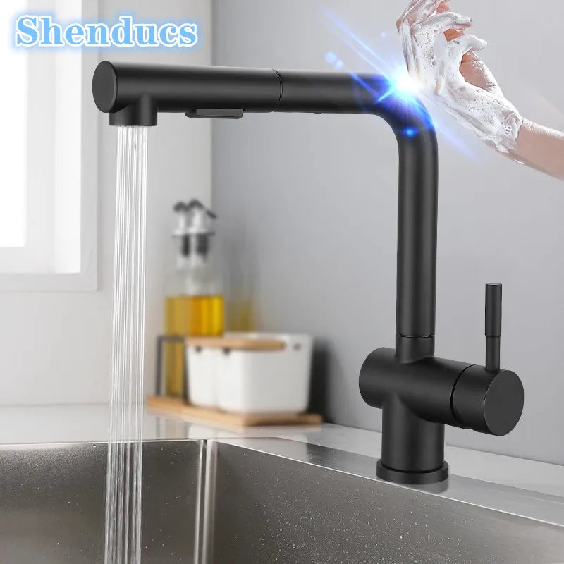 Cold Touch On Faucets Stainless Steel Pull Out
