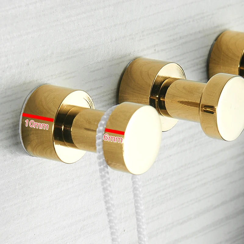 Bathroom Brass Robe Hook Wardrobe Coat Clothes Hanger