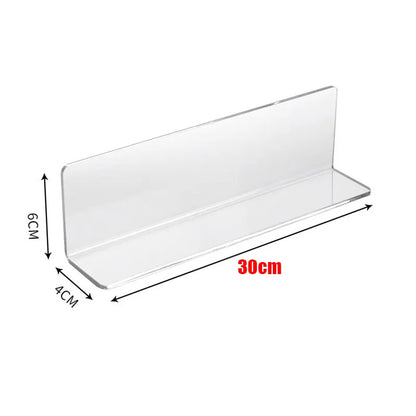 Acrylic L-Shaped Bathroom Mirror Cabinet Baffle - Gap