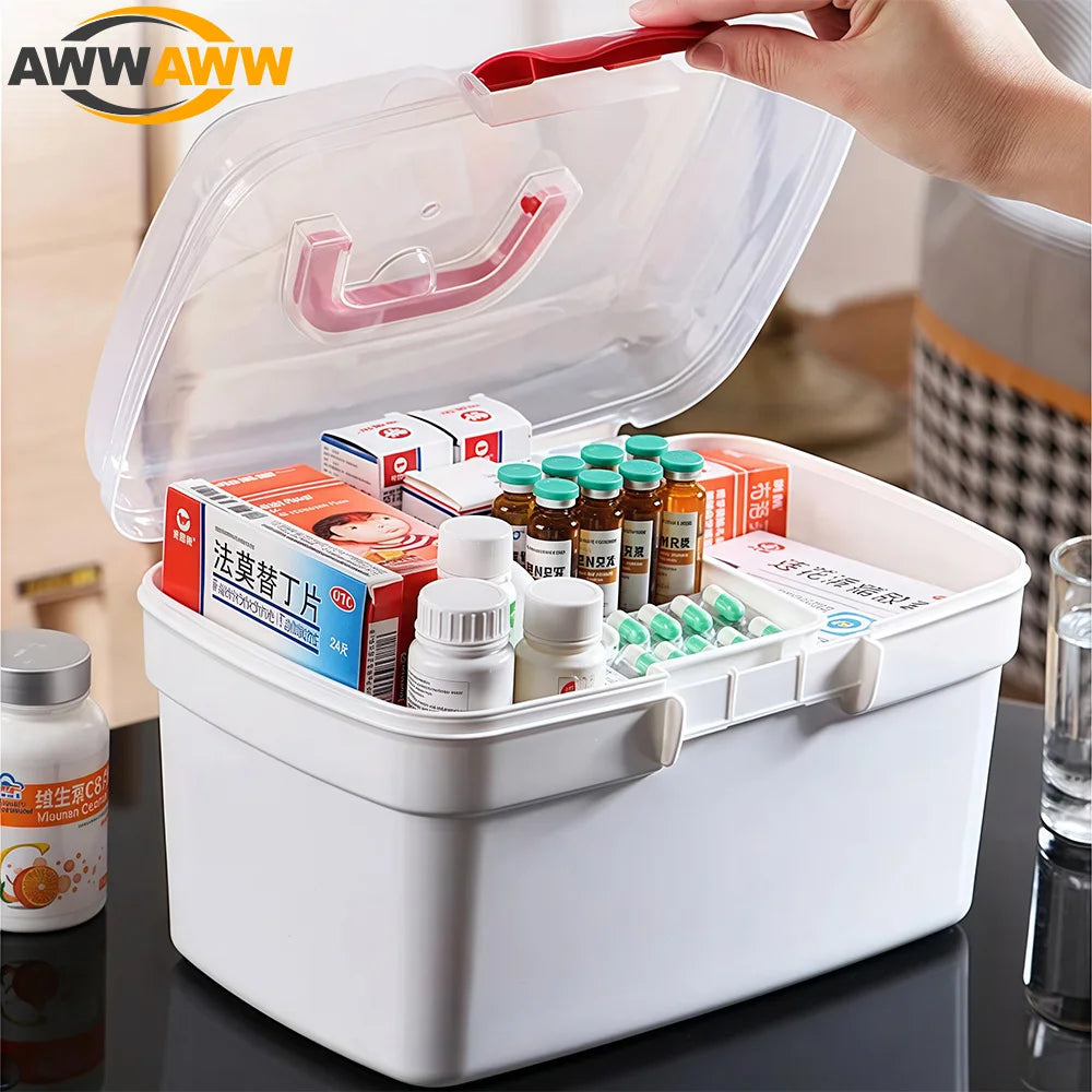 1pcs 2-Tier Medicine Organizer - Medicine Cabinet Handle