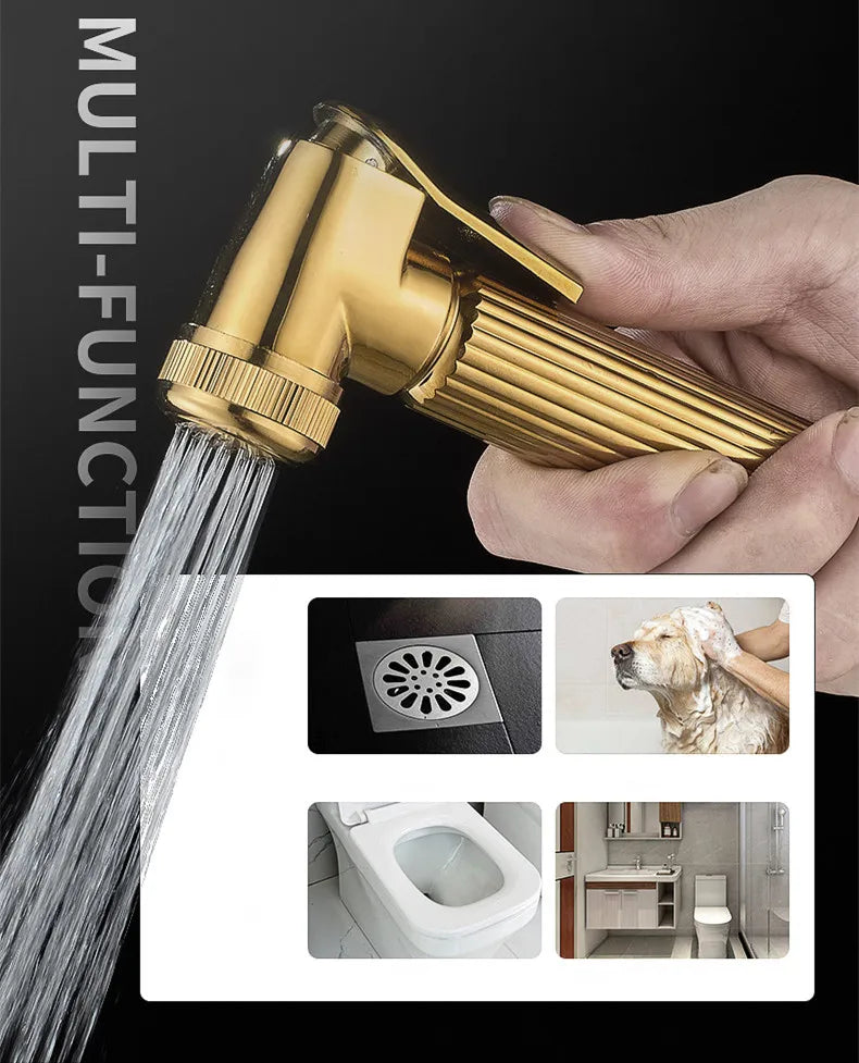 Gold Piano Digital Display Bathroom Shower Brass Bathroom