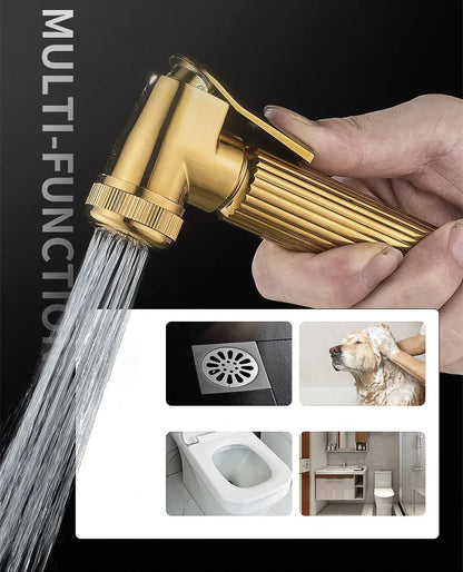 Gold Piano Digital Display Bathroom Shower Brass Bathroom