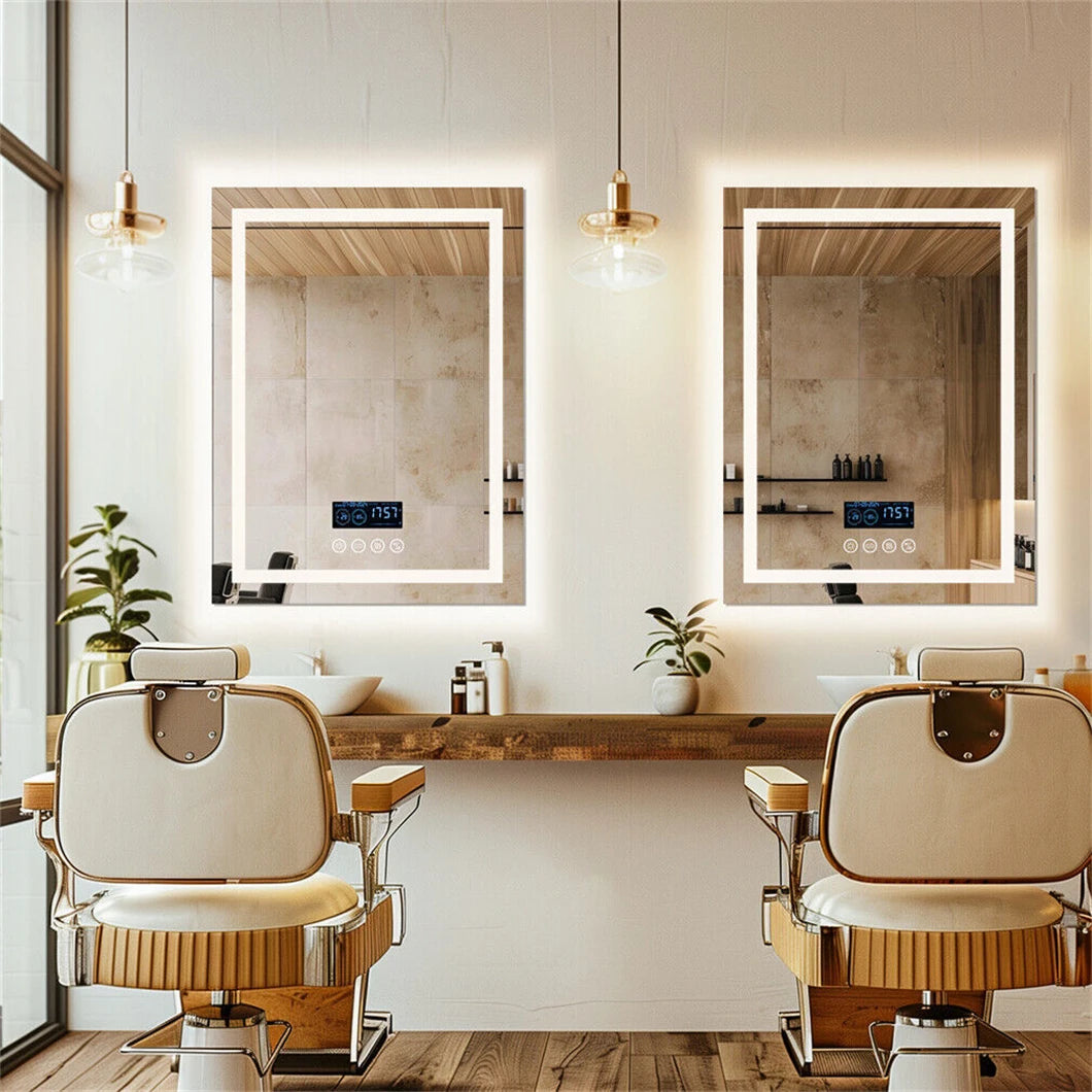 Smart Led Bathroom Mirror Rectangle Wall Mount Mirror