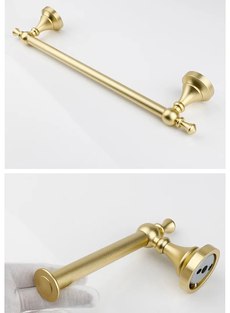 Mosa Gold Stainless Steel Bathroom Hardware Towel Bar
