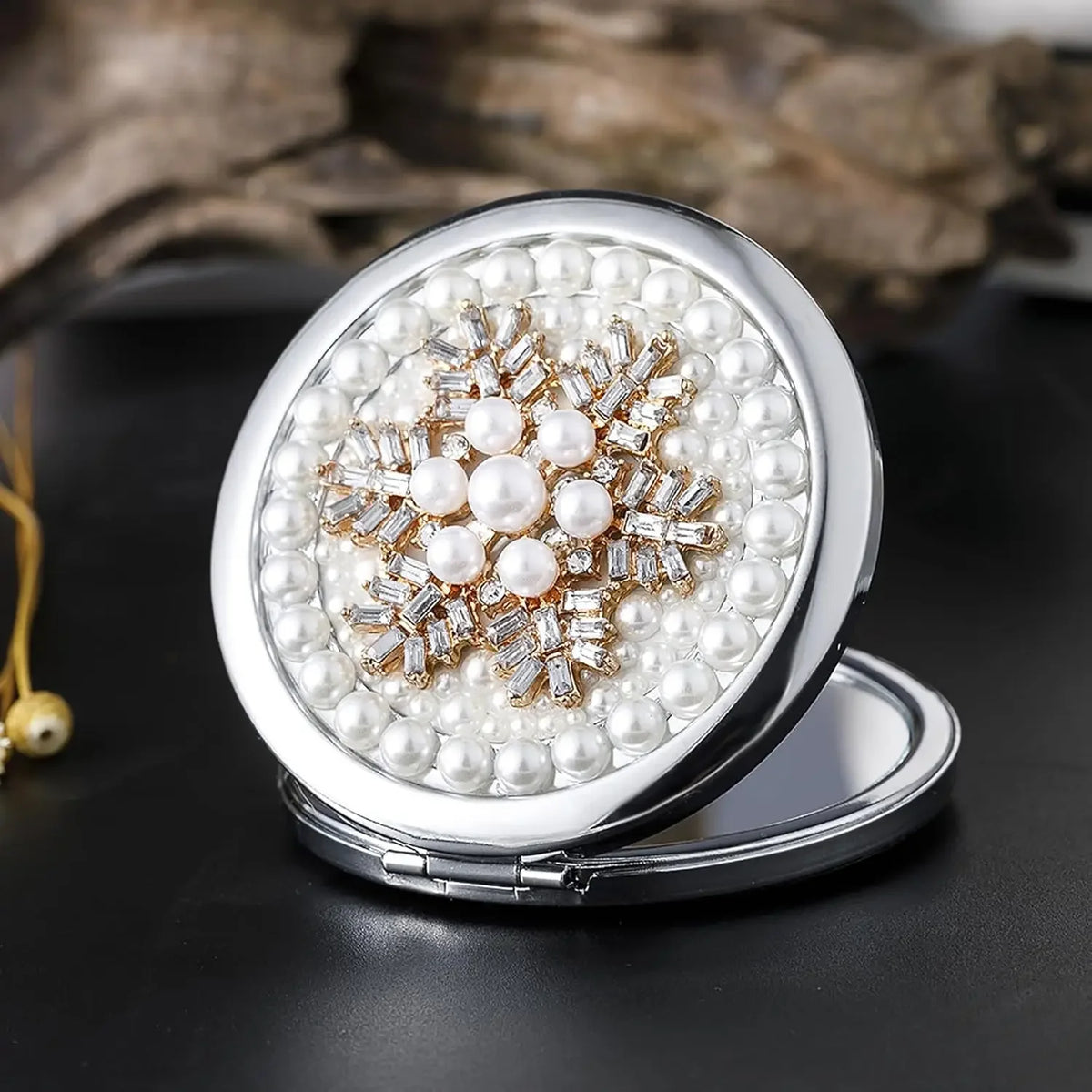 Compact Mirror 1x/2x Magnification Pocket Mirror Women 3inch