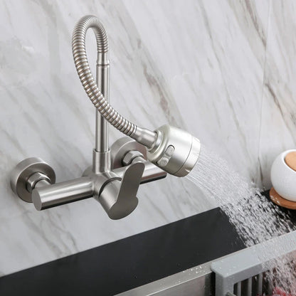 Wall Mounted Faucet Mixer Sink Faucet 360 Degree