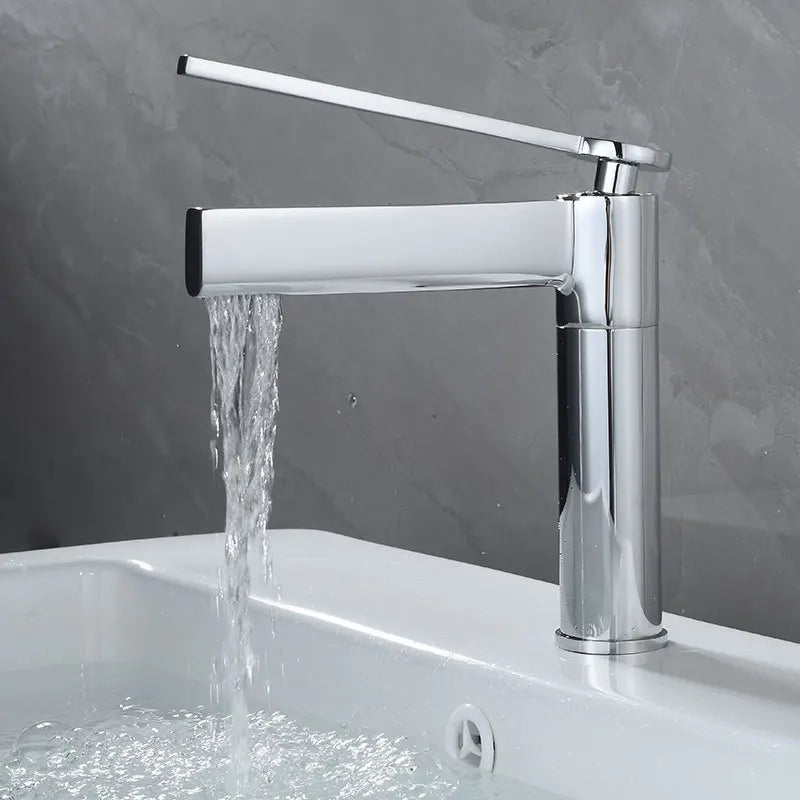 Basin Bathroom Sink Faucet Deck Mounted Cold Water