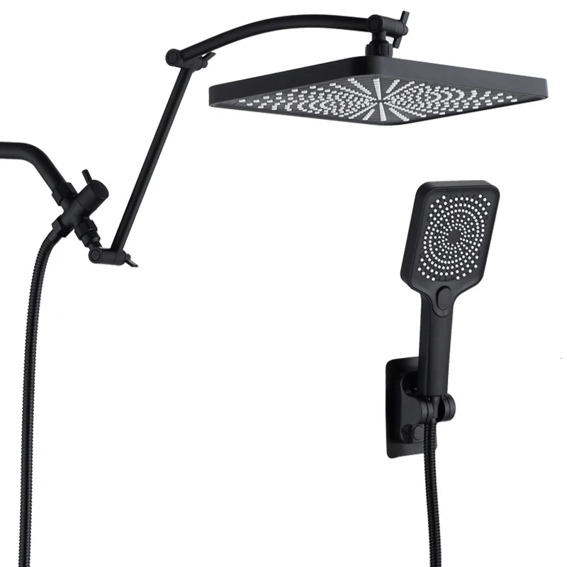 Large Panel Rectangle Rain Shower Head Handheld Spray