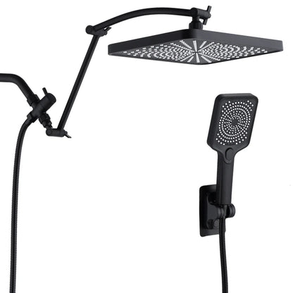 Large Panel Rectangle Rain Shower Head Handheld Spray