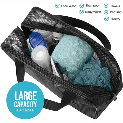 Mesh Shower Caddy Tote Large Capacity Toiletry Organizer
