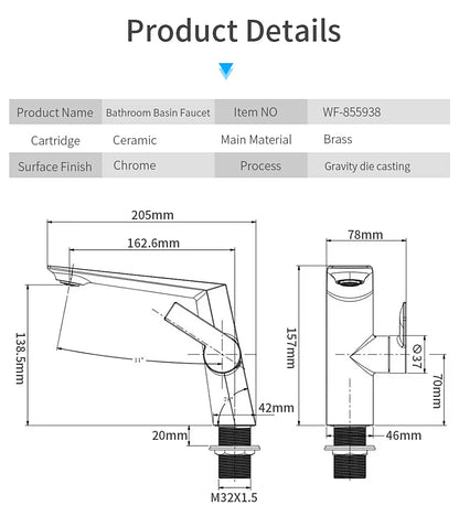 Basin Faucet Black Torneiras Bathroom Sink Faucet Handle