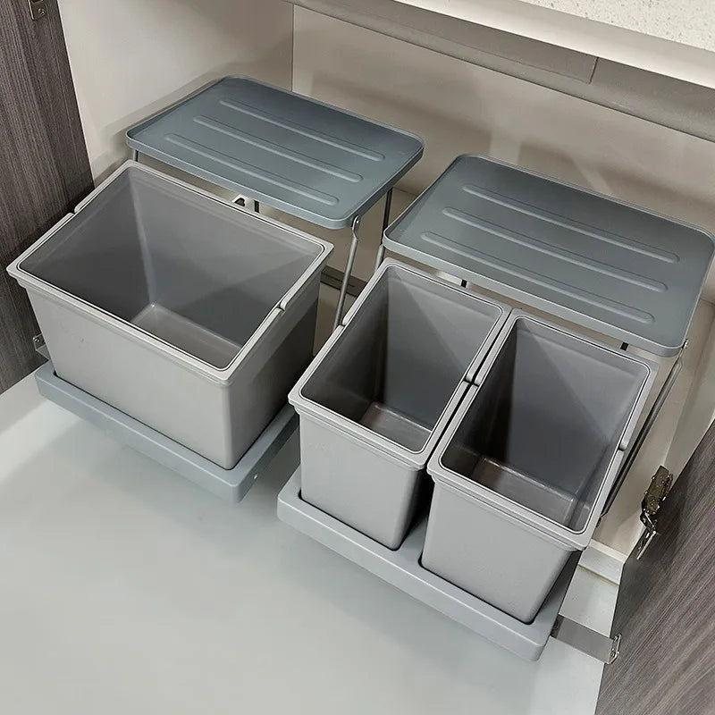 Sink Cabinet Door Connect Waste Bins Creative Waterproof