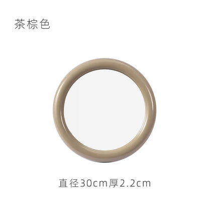 Nordic Round Glass Mirror Wall Mirror Desktop Mirror