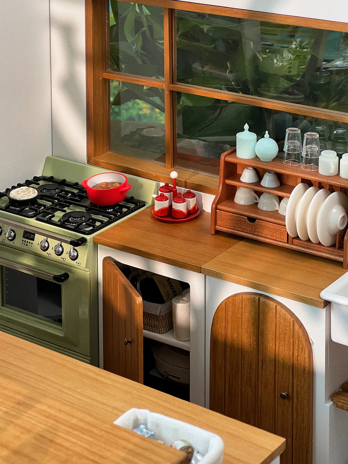 Solid Wood Metal Corner Sink Cabinet Door Cabinet