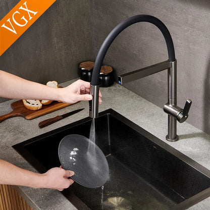 Vgx Faucet Sink Faucets Rubber Pull Down Stream