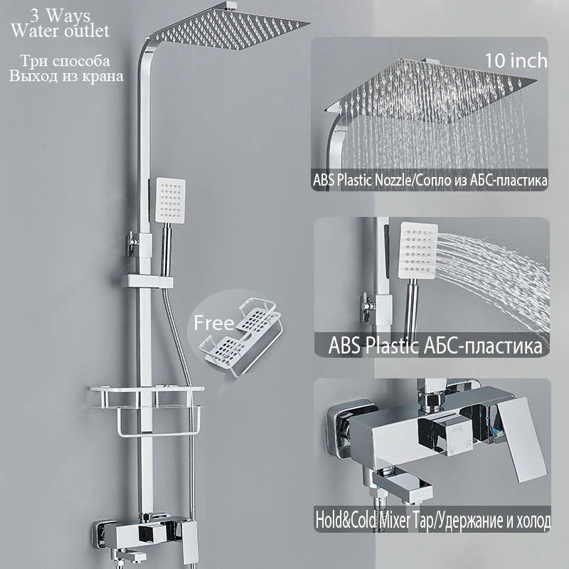 Black Shower Faucet Ways Showers Faucet Systems Adjustable