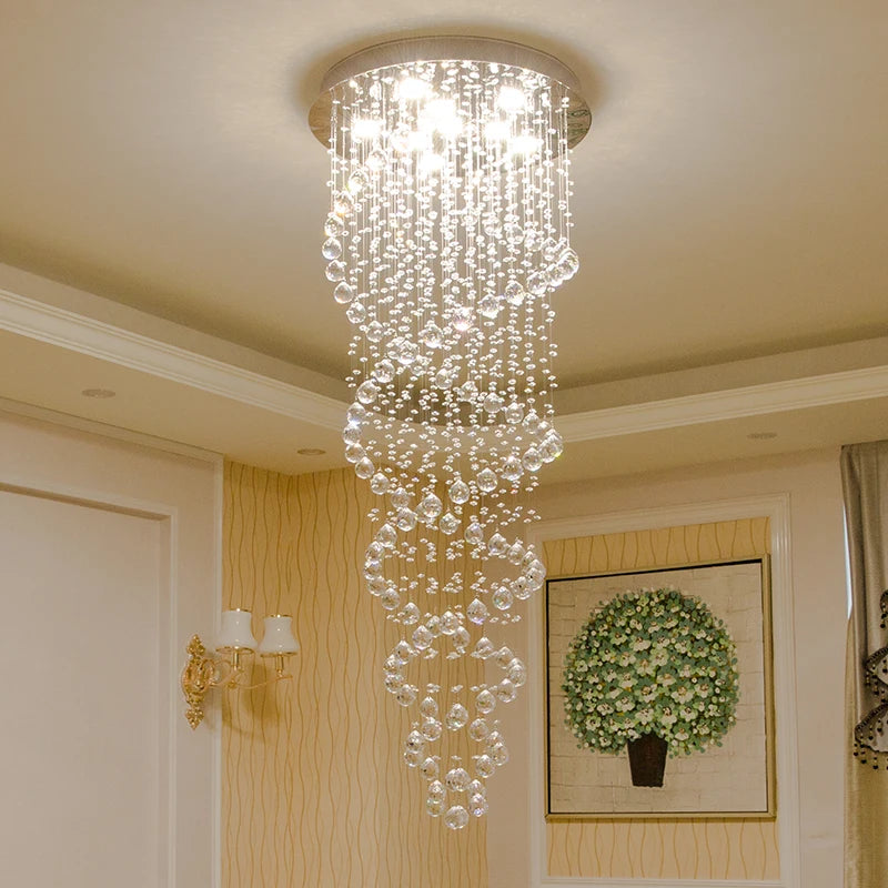 Crystal Led Hanging Lamp Modern Led Chandeliers Light