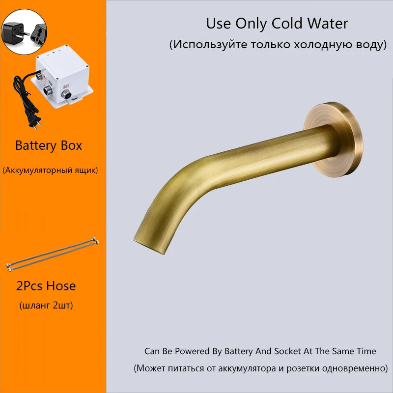 Oxg Wall Mount Sensor Basin Faucet Bathroom Faucet
