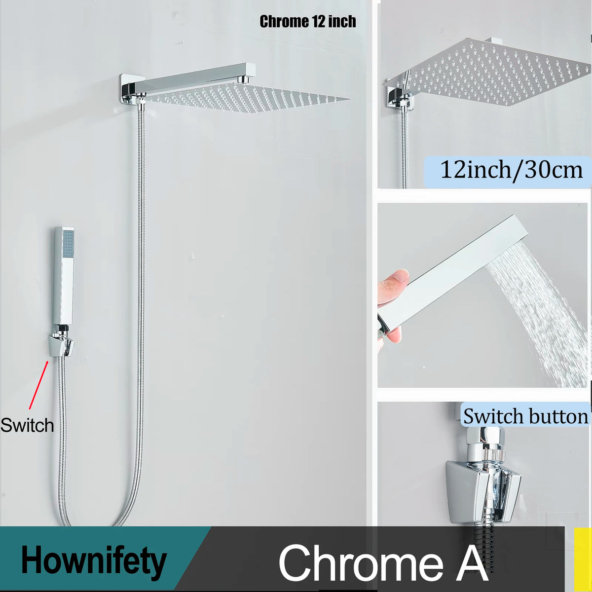 Bathroom Shower Faucet Ways Valve Shower Chrome Mixers