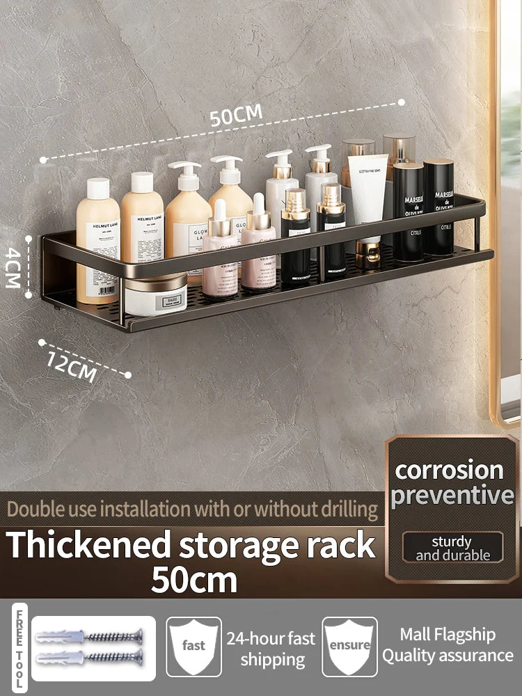 Bathroom Shelf Bathroom Towel Rack Shelves Wall Shower
