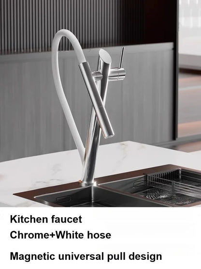 Stainless Steel Black Red Magnetic Faucet Vegetable Basin