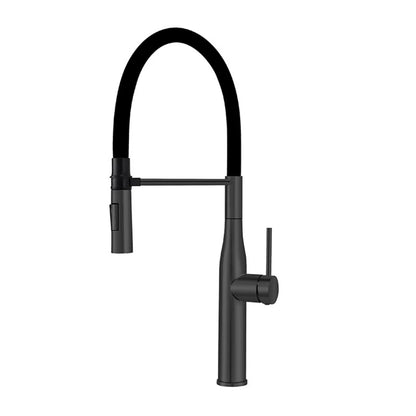 Tuqiu Gray Pull Down Sink Faucet Brushed Nickel