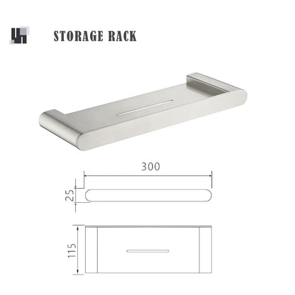 Bathroom Hardware Stainless Steel Bathroom Wall Mounted Towel