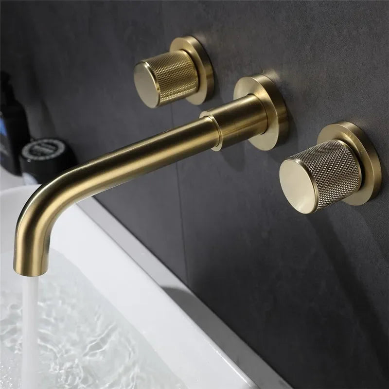 Bathroom Faucet Brushed Gold Bathroom Basin Faucet Cold