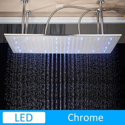 Luxury 80cm Rain Shower Head Chrome Big Top