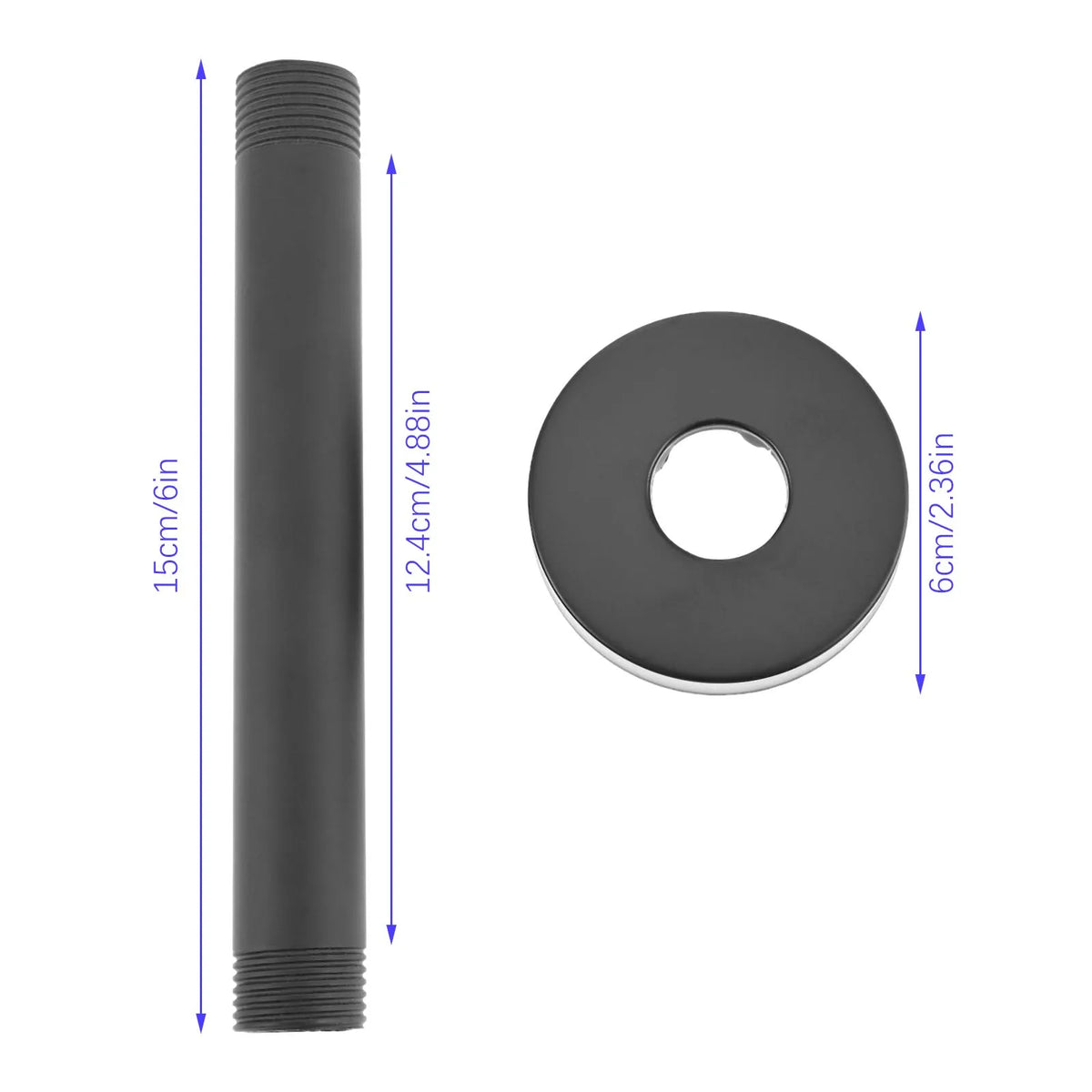 1pc Shower Arm Flange Ceiling Mount Rain Shower