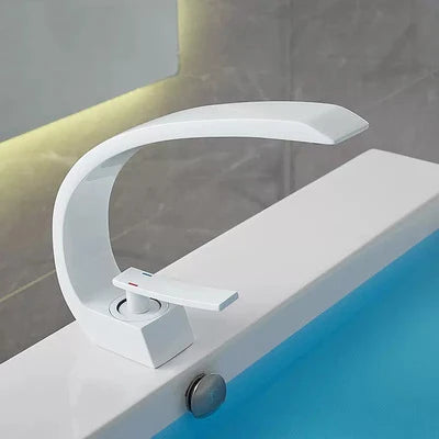 Basin Faucet Modern Bathroom Mixer Tap Black Gold