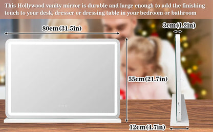Yamissi Large Vanity Mirror Light Dressing Table Hollywood