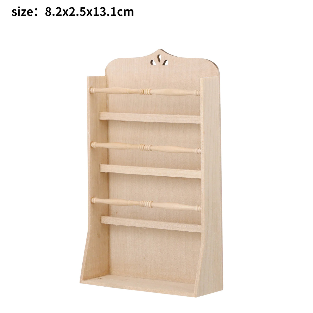1/6 Scale Dollhouse Miniature Furniture Wooden Shelf Cabinet