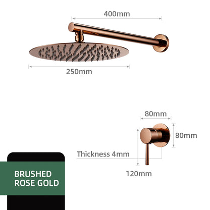 Bathroom Faucet Rose Gold Shower Wall Mounted 8/10/12