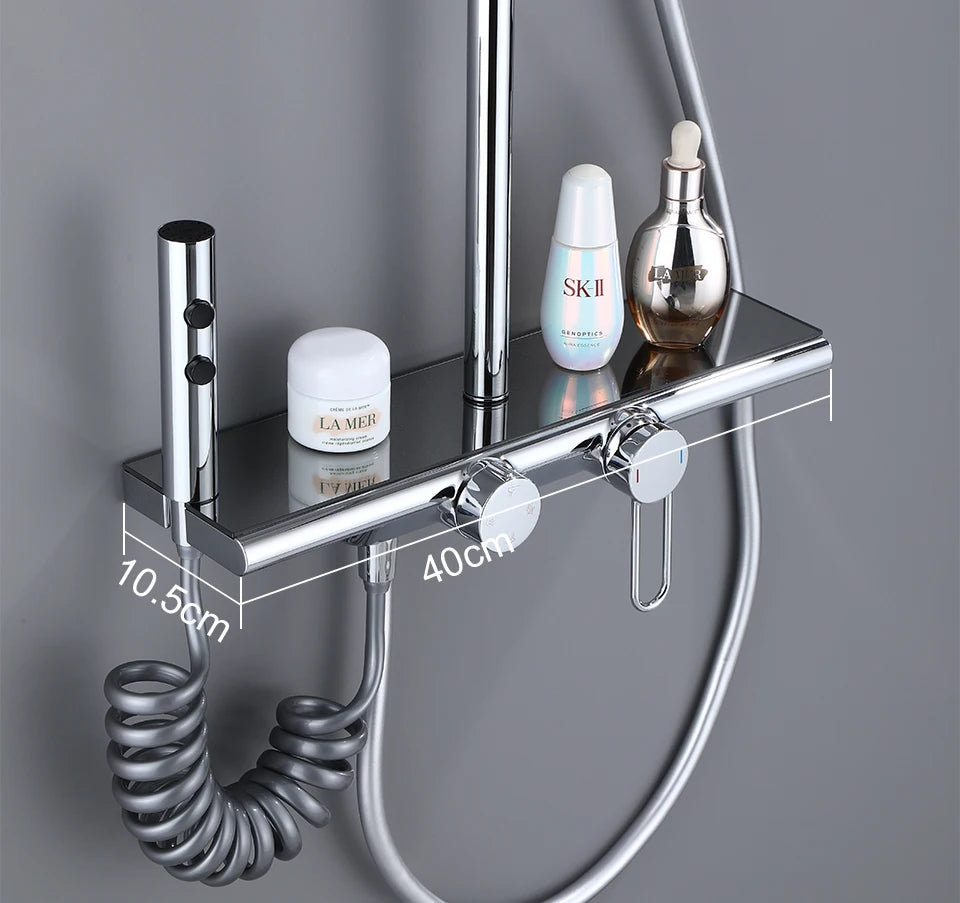 Vgx Luxury Chrome Shower System Four-Function Bathroom Shower