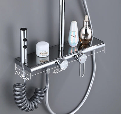Vgx Luxury Chrome Shower System Four-Function Bathroom Shower