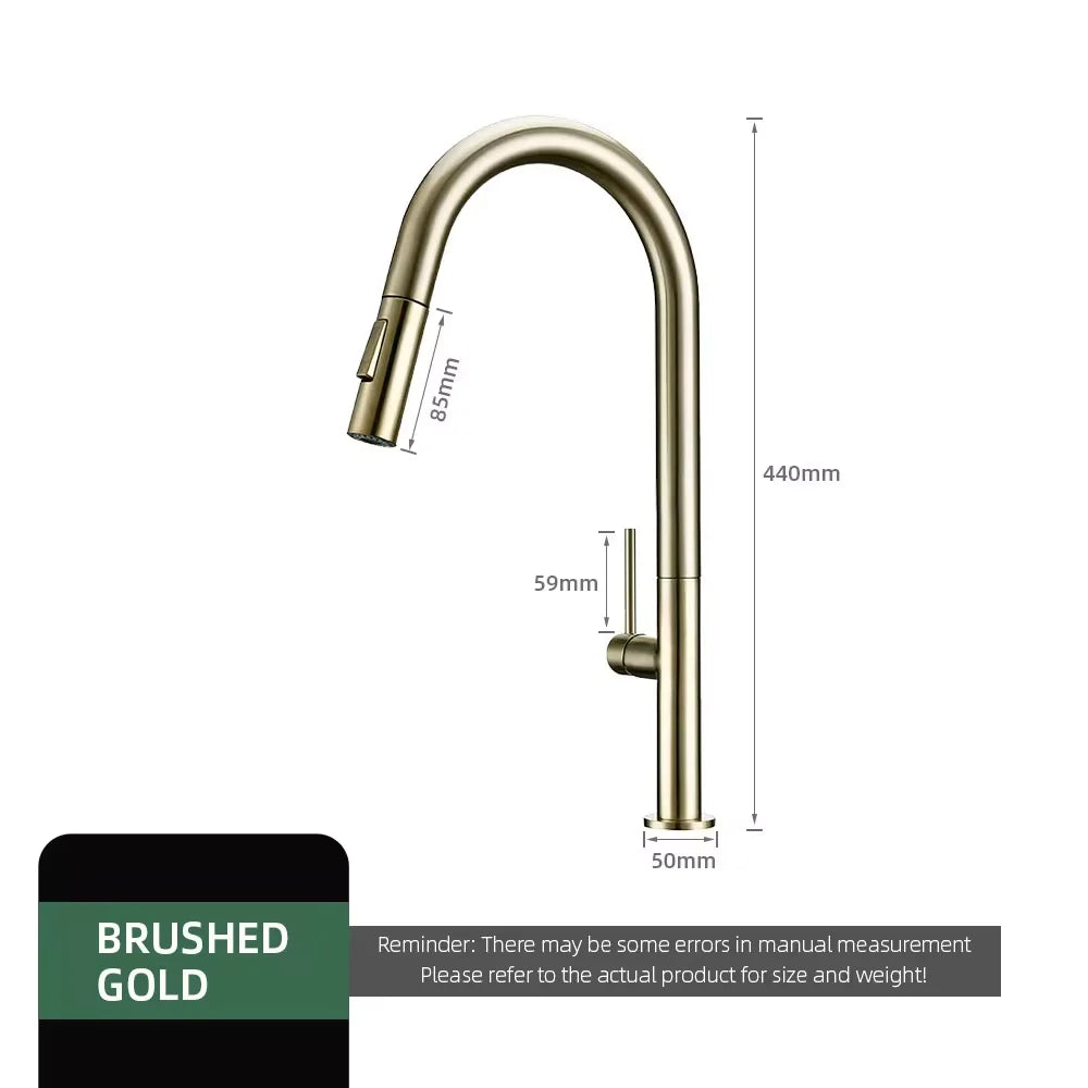Gunmetal Faucet Pull Down Sprayer Handle Hole Pull