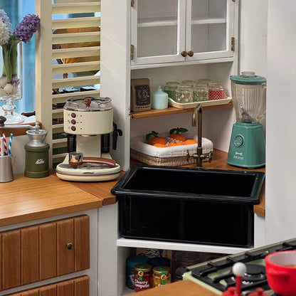 Solid Wood Metal Corner Sink Cabinet Door Cabinet