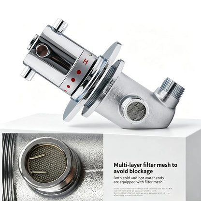 Thermostatic Mixing Valve Wall Mounted Shower Tap Automatic