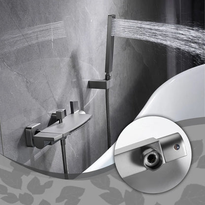 Modern Luxury Waterfall Bathtub Faucet Wall Mounted Bath