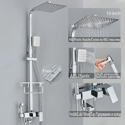 Black Shower Faucet Ways Showers Faucet Systems Adjustable